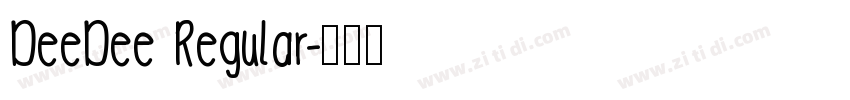 DeeDee Regular字体转换